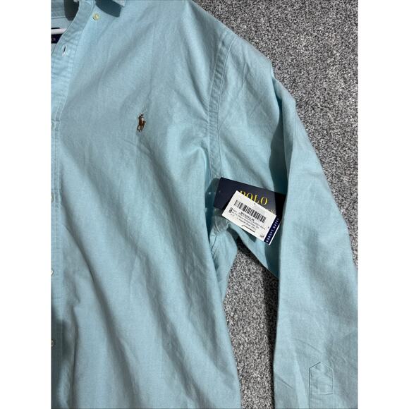 Polo Ralph Lauren Oxford Button Down Shirt Mens XXL Slim Fit Preppy Ivy League - Picture 3 of 9